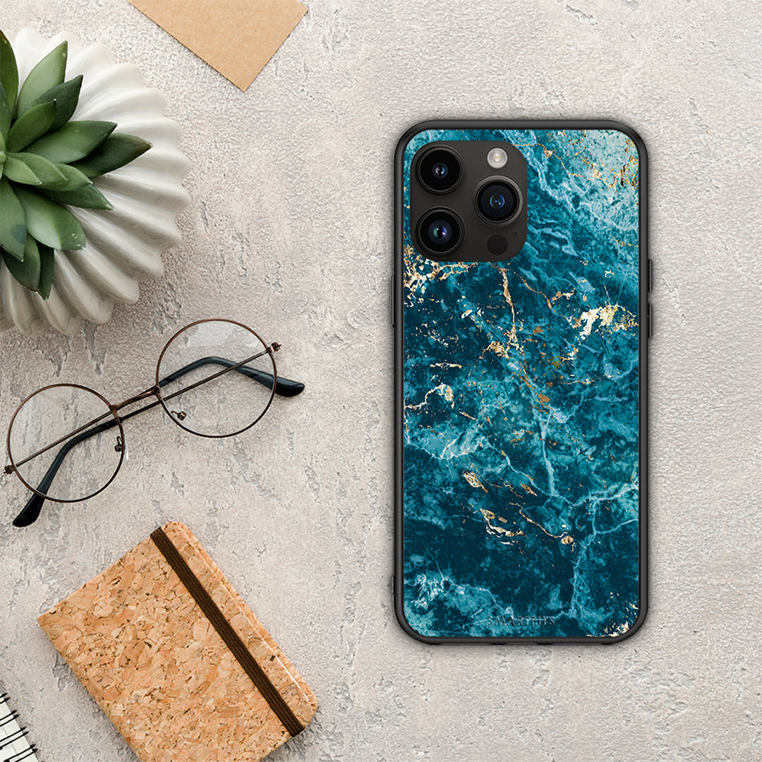 Marble Blue - iPhone 14 Pro Max case
