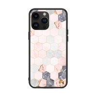 Thumbnail for Marble Hexagon Pink - Mobile Case