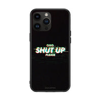 Thumbnail for iPhone 15 Pro Max OMG ShutUp θήκη από τη Smartfits με σχέδιο στο πίσω μέρος και μαύρο περίβλημα | Smartphone case with colorful back and black bezels by Smartfits