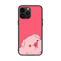 Thumbnail for iPhone 14 Pro Max Pig Love 1 Θήκη Αγίου Βαλεντίνου από τη Smartfits με σχέδιο στο πίσω μέρος και μαύρο περίβλημα | Smartphone case with colorful back and black bezels by Smartfits