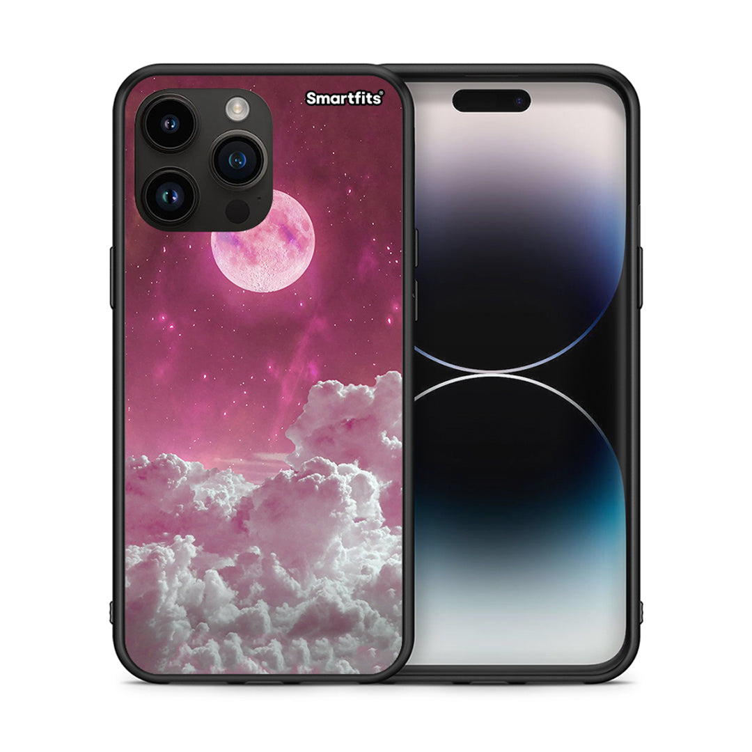 Pink Moon - iPhone 15 Pro max case