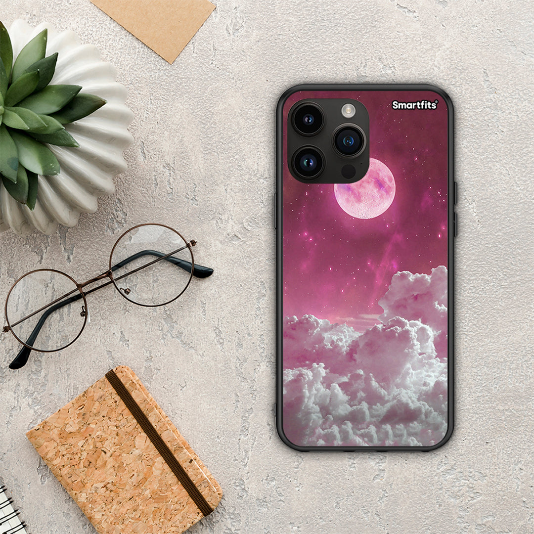 Pink Moon - iPhone 15 Pro max case