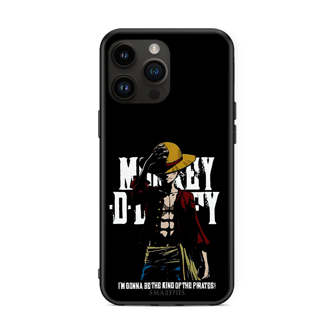 iPhone 14 Pro Max Pirate King θήκη από τη Smartfits με σχέδιο στο πίσω μέρος και μαύρο περίβλημα | Smartphone case with colorful back and black bezels by Smartfits