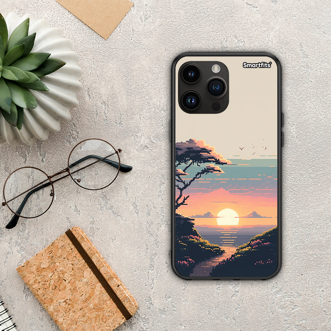 Pixel Sunset - iPhone 15 Pro max case