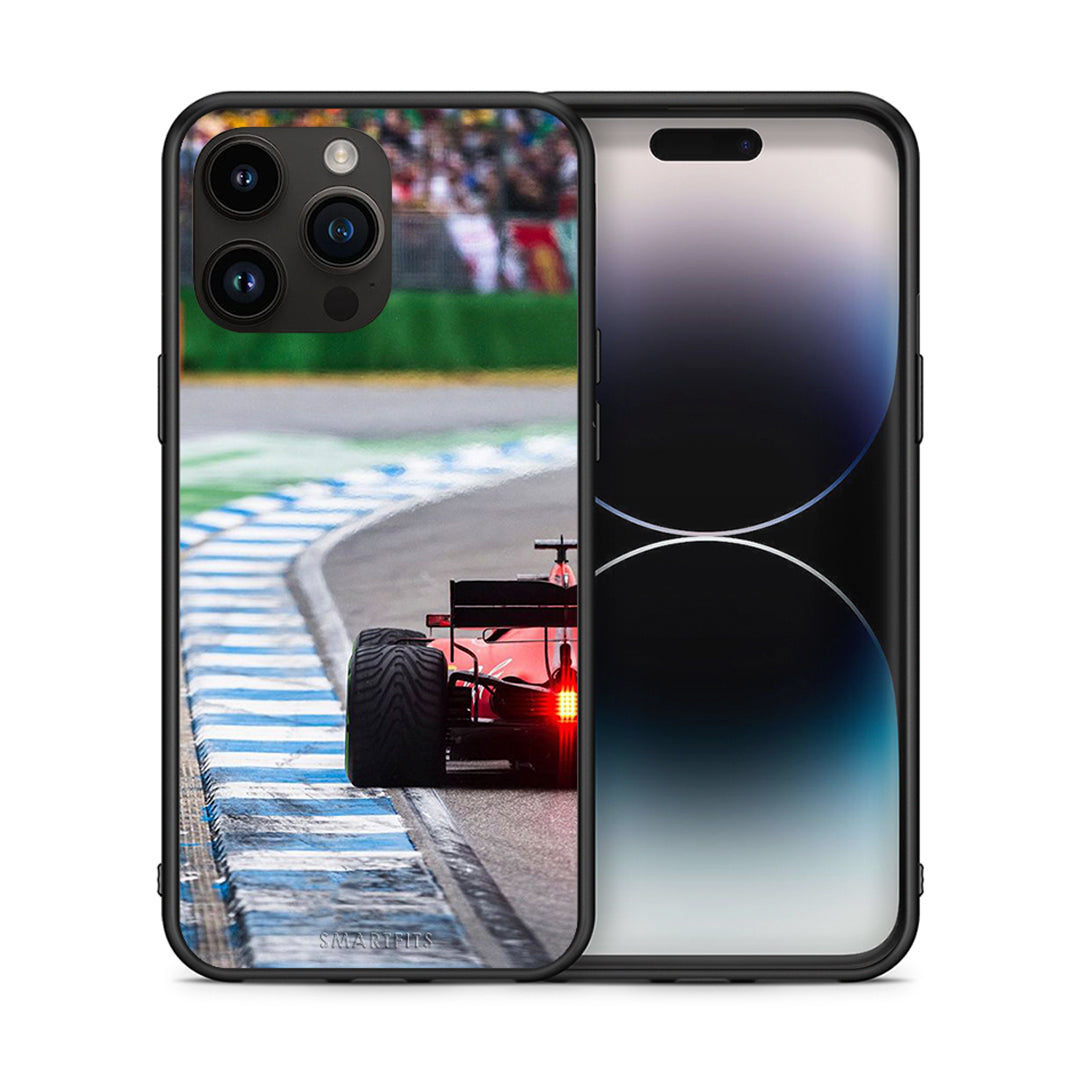 Θήκη iPhone 14 Pro Max Racing Vibes από τη Smartfits με σχέδιο στο πίσω μέρος και μαύρο περίβλημα | iPhone 14 Pro Max Racing Vibes case with colorful back and black bezels