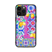 Thumbnail for iPhone 14 Pro Max Retro Spring θήκη από τη Smartfits με σχέδιο στο πίσω μέρος και μαύρο περίβλημα | Smartphone case with colorful back and black bezels by Smartfits