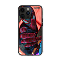 Thumbnail for iPhone 14 Pro Max Spider Hand Θήκη από τη Smartfits με σχέδιο στο πίσω μέρος και μαύρο περίβλημα | Smartphone case with colorful back and black bezels by Smartfits