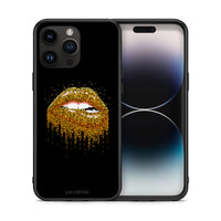 Thumbnail for Θήκη iPhone 15 Pro Max Golden Valentine από τη Smartfits με σχέδιο στο πίσω μέρος και μαύρο περίβλημα | iPhone 15 Pro Max Golden Valentine case with colorful back and black bezels