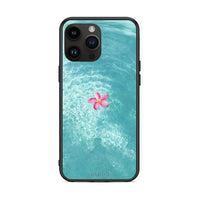 Thumbnail for iPhone 15 Pro Max Water Flower Θήκη από τη Smartfits με σχέδιο στο πίσω μέρος και μαύρο περίβλημα | Smartphone case with colorful back and black bezels by Smartfits