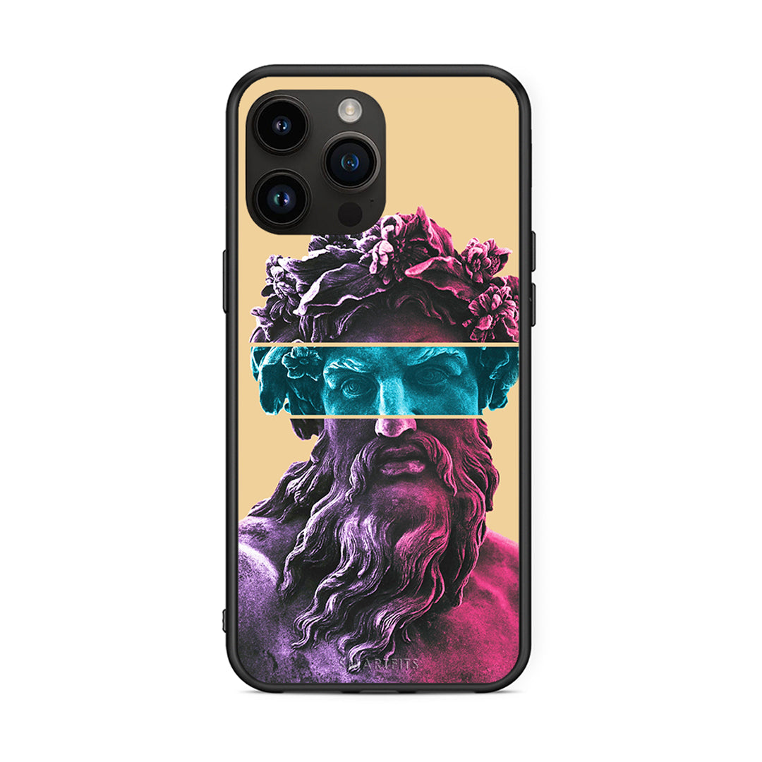 iPhone 14 Pro Max Zeus Art Θήκη Αγίου Βαλεντίνου από τη Smartfits με σχέδιο στο πίσω μέρος και μαύρο περίβλημα | Smartphone case with colorful back and black bezels by Smartfits