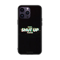 Thumbnail for iPhone 14 Pro OMG ShutUp θήκη από τη Smartfits με σχέδιο στο πίσω μέρος και μαύρο περίβλημα | Smartphone case with colorful back and black bezels by Smartfits