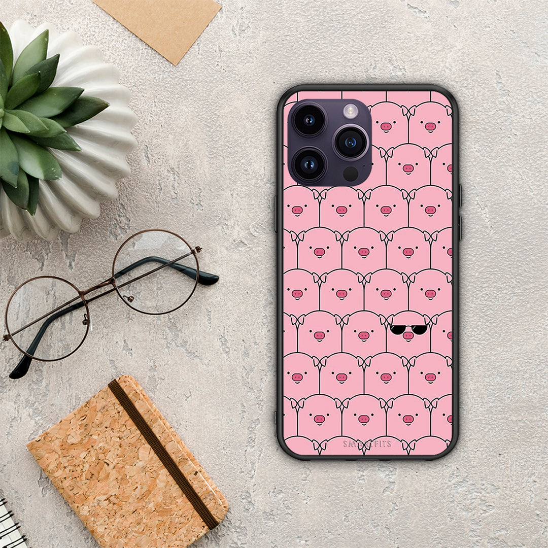 Pig Glasses - iPhone 15 Pro case