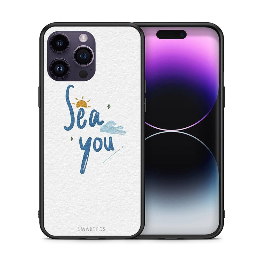 Θήκη iPhone 14 Pro Sea You από τη Smartfits με σχέδιο στο πίσω μέρος και μαύρο περίβλημα | iPhone 14 Pro Sea You case with colorful back and black bezels