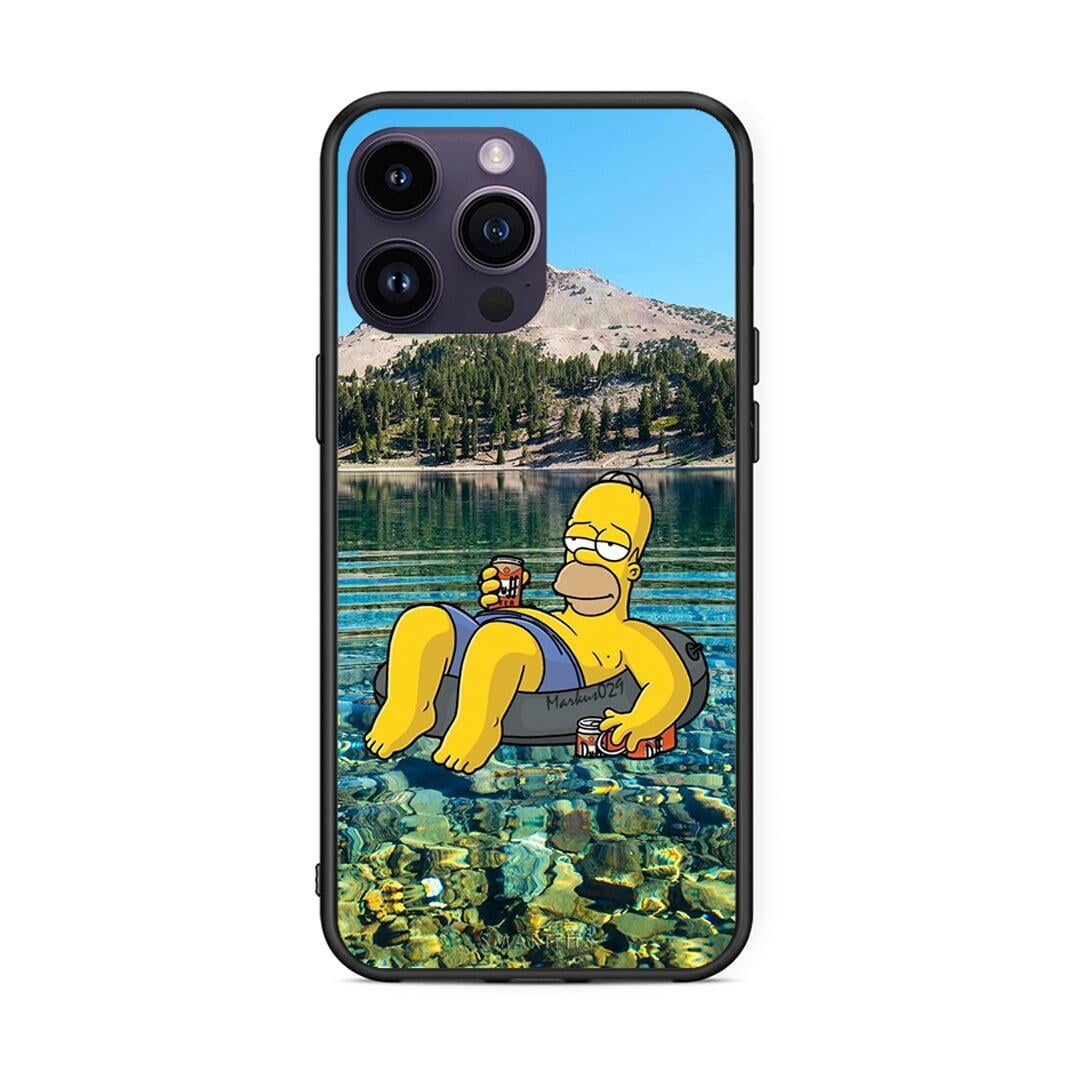 iPhone 14 Pro Summer Happiness Θήκη από τη Smartfits με σχέδιο στο πίσω μέρος και μαύρο περίβλημα | Smartphone case with colorful back and black bezels by Smartfits