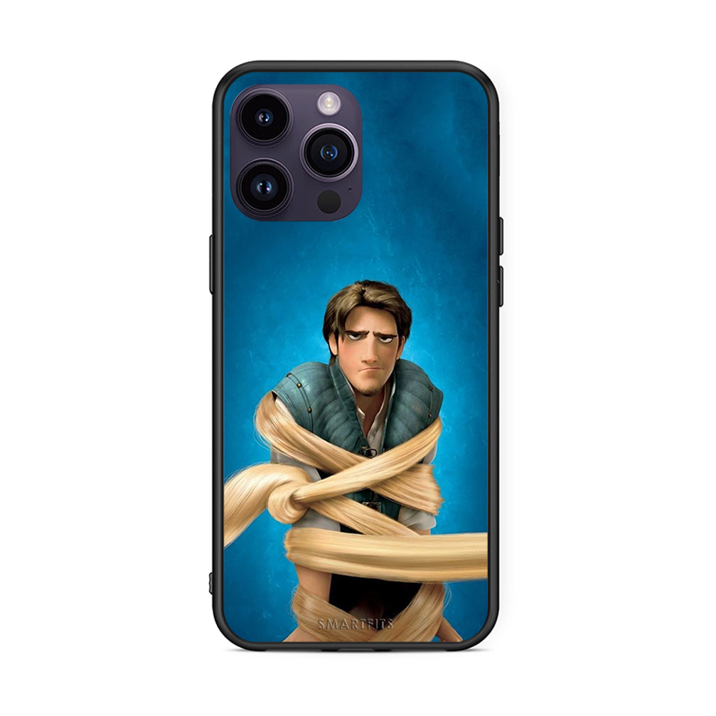 iPhone 14 Pro Tangled 1 Θήκη Αγίου Βαλεντίνου από τη Smartfits με σχέδιο στο πίσω μέρος και μαύρο περίβλημα | Smartphone case with colorful back and black bezels by Smartfits