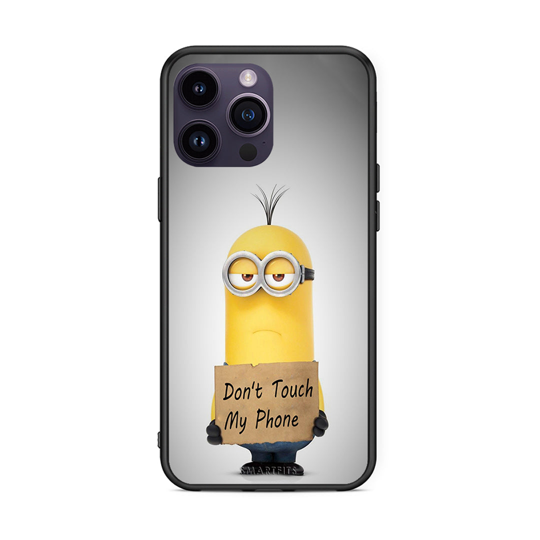 4 - iPhone 14 Pro Minion Text case, cover, bumper