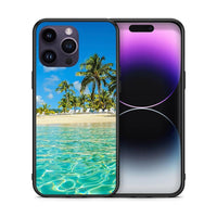 Thumbnail for Θήκη iPhone 14 Pro Tropical Vibes από τη Smartfits με σχέδιο στο πίσω μέρος και μαύρο περίβλημα | iPhone 14 Pro Tropical Vibes case with colorful back and black bezels