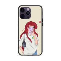 Thumbnail for iPhone 14 Pro Walking Mermaid Θήκη από τη Smartfits με σχέδιο στο πίσω μέρος και μαύρο περίβλημα | Smartphone case with colorful back and black bezels by Smartfits