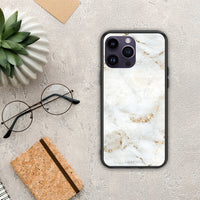 Thumbnail for White Gold Marble - iPhone 14 Pro case 