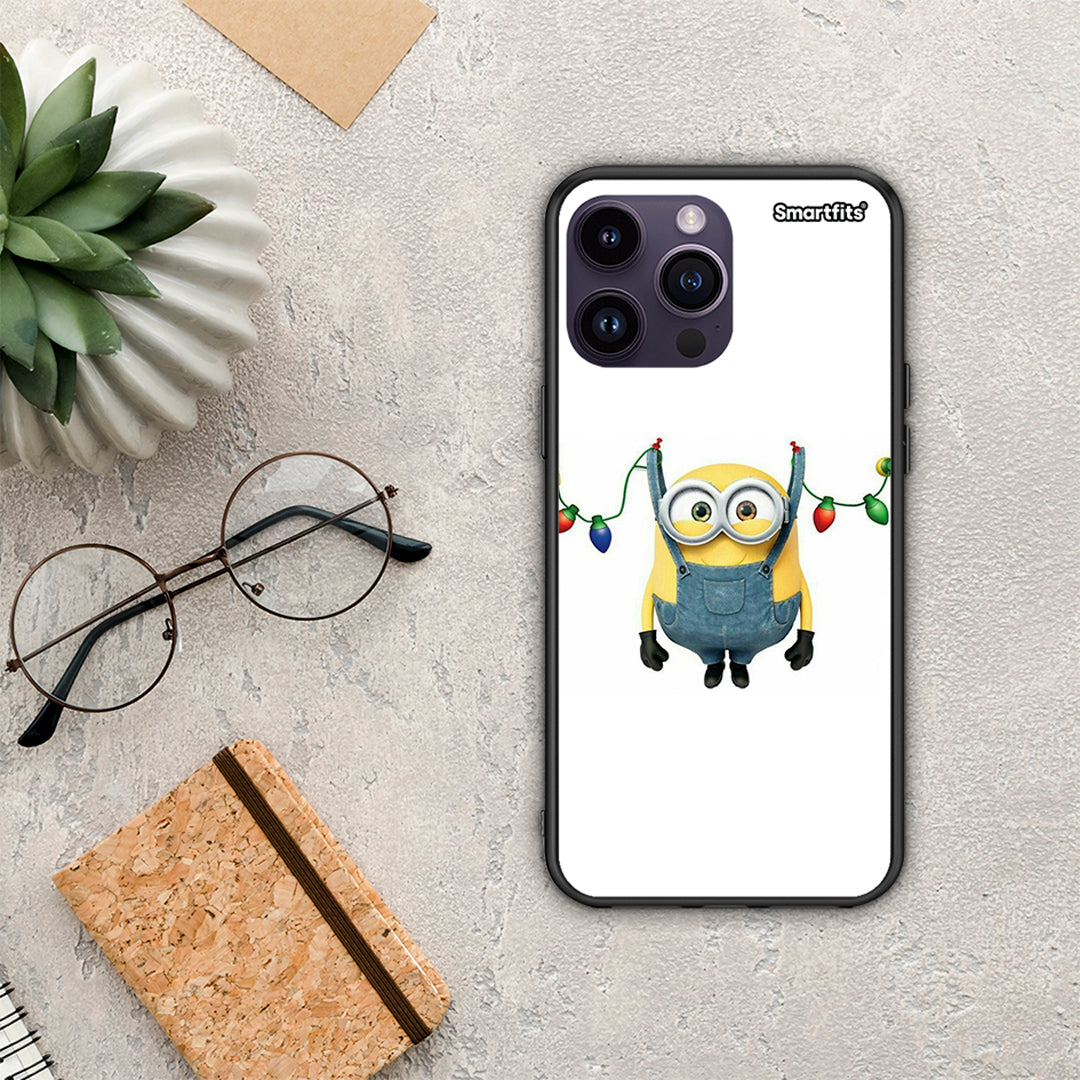 Xmas Minion Lights - iPhone 15 Pro case