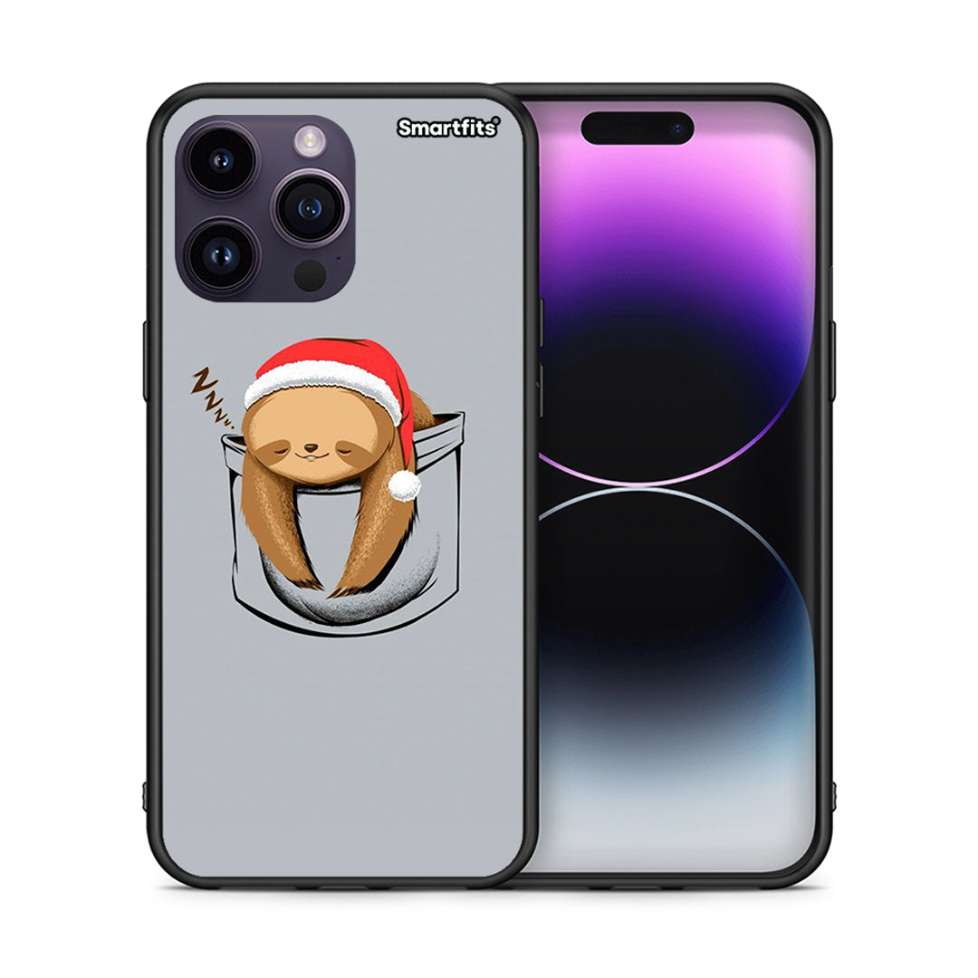 Θήκη iPhone 15 Pro Xmas Zzzz από τη Smartfits με σχέδιο στο πίσω μέρος και μαύρο περίβλημα | iPhone 15 Pro Xmas Zzzz case with colorful back and black bezels