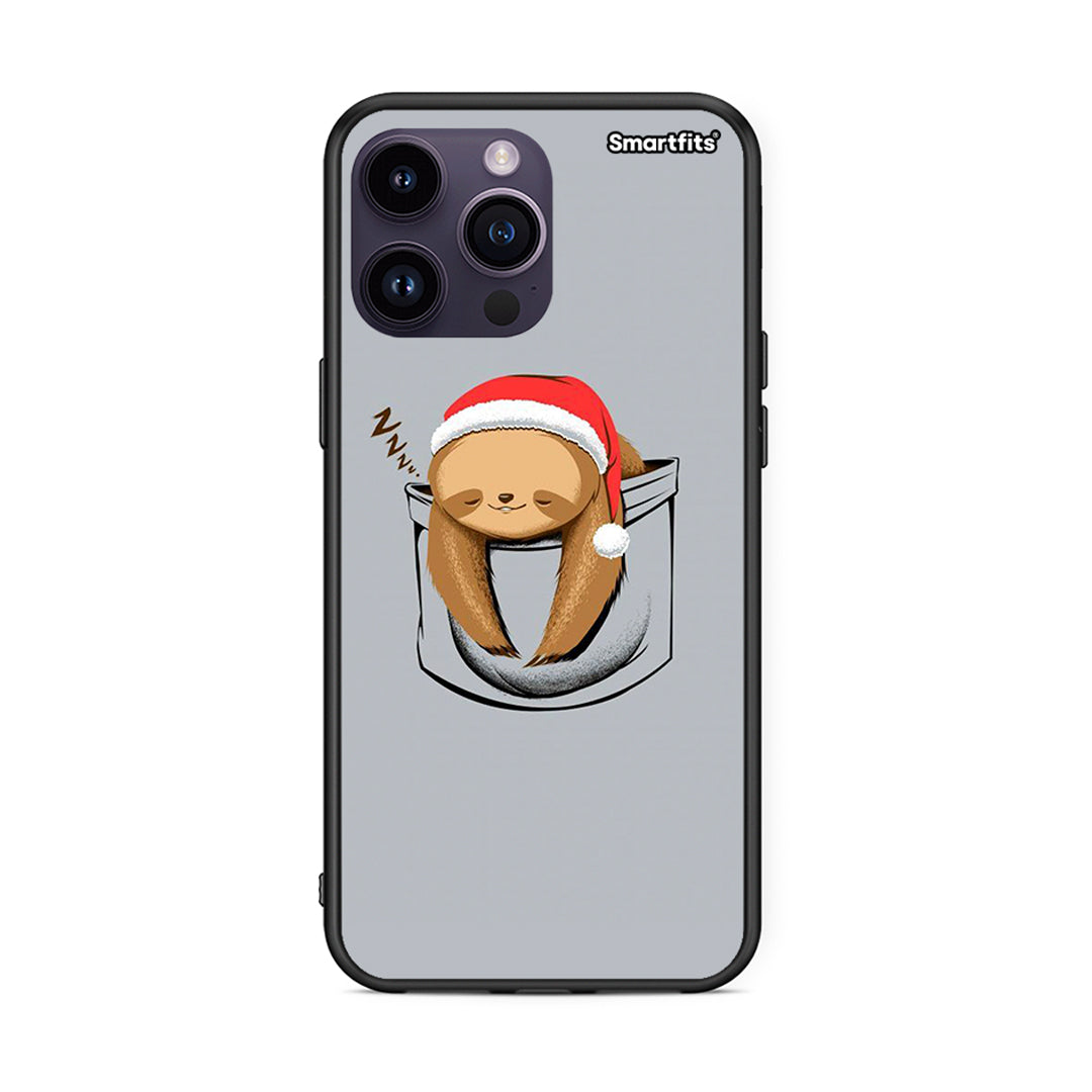 iPhone 15 Pro Xmas Zzzz θήκη από τη Smartfits με σχέδιο στο πίσω μέρος και μαύρο περίβλημα | Smartphone case with colorful back and black bezels by Smartfits