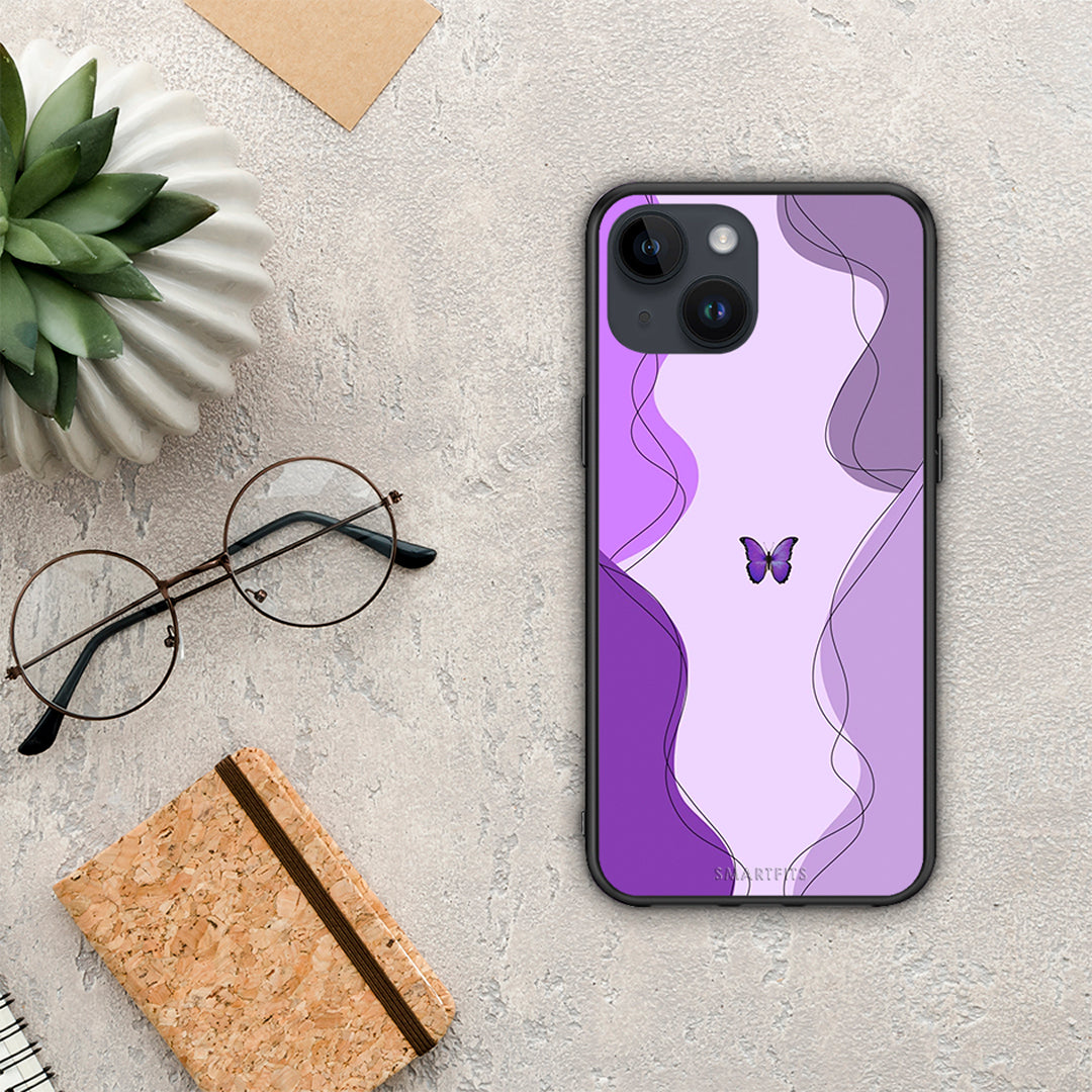 Purple Mariposa - iPhone 14 case