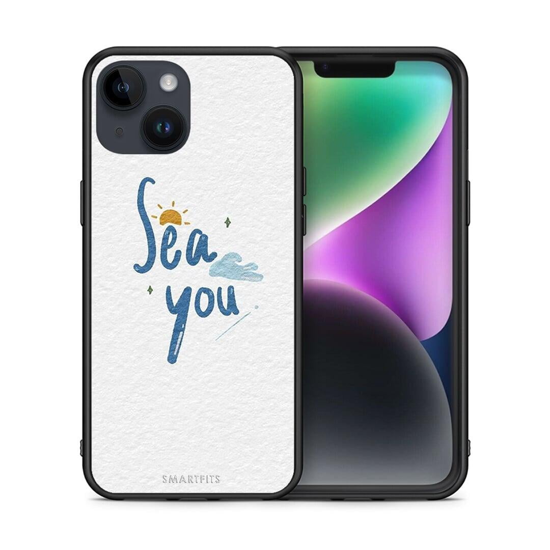 Θήκη iPhone 15 Sea You από τη Smartfits με σχέδιο στο πίσω μέρος και μαύρο περίβλημα | iPhone 15 Sea You case with colorful back and black bezels