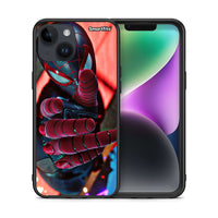 Thumbnail for Θήκη iPhone 14 Spider Hand από τη Smartfits με σχέδιο στο πίσω μέρος και μαύρο περίβλημα | iPhone 14 Spider Hand case with colorful back and black bezels