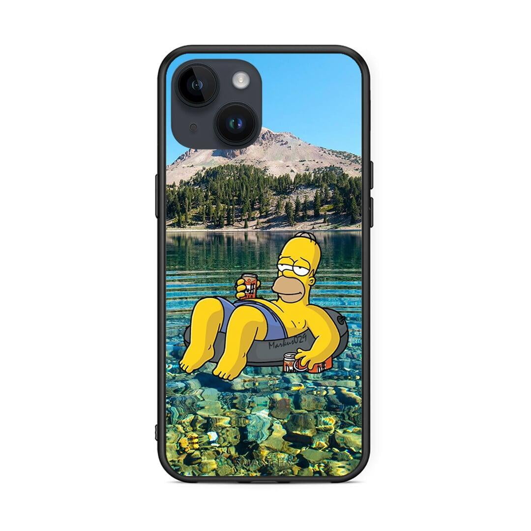 iPhone 14 Summer Happiness Θήκη από τη Smartfits με σχέδιο στο πίσω μέρος και μαύρο περίβλημα | Smartphone case with colorful back and black bezels by Smartfits