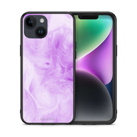 Thumbnail for Θήκη iPhone 14 Lavender Watercolor από τη Smartfits με σχέδιο στο πίσω μέρος και μαύρο περίβλημα | iPhone 14 Lavender Watercolor case with colorful back and black bezels