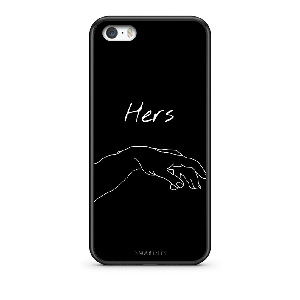 iPhone 5 / 5s / SE Aeshetic Love 1 Θήκη Αγίου Βαλεντίνου από τη Smartfits με σχέδιο στο πίσω μέρος και μαύρο περίβλημα | Smartphone case with colorful back and black bezels by Smartfits