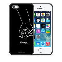 Thumbnail for Θήκη Αγίου Βαλεντίνου iPhone 5 / 5s / SE Always & Forever 1 από τη Smartfits με σχέδιο στο πίσω μέρος και μαύρο περίβλημα | iPhone 5 / 5s / SE Always & Forever 1 case with colorful back and black bezels