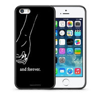 Thumbnail for Θήκη Αγίου Βαλεντίνου iPhone 5 / 5s / SE Always & Forever 2 από τη Smartfits με σχέδιο στο πίσω μέρος και μαύρο περίβλημα | iPhone 5 / 5s / SE Always & Forever 2 case with colorful back and black bezels