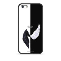 Thumbnail for iPhone 5/5s/SE Angels Demons θήκη από τη Smartfits με σχέδιο στο πίσω μέρος και μαύρο περίβλημα | Smartphone case with colorful back and black bezels by Smartfits