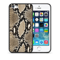 Thumbnail for Θήκη iPhone 5/5s/SE Fashion Snake Animal από τη Smartfits με σχέδιο στο πίσω μέρος και μαύρο περίβλημα | iPhone 5/5s/SE Fashion Snake Animal case with colorful back and black bezels