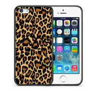 Thumbnail for Θήκη iPhone 5/5s/SE Leopard Animal από τη Smartfits με σχέδιο στο πίσω μέρος και μαύρο περίβλημα | iPhone 5/5s/SE Leopard Animal case with colorful back and black bezels