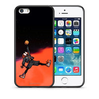 Thumbnail for Θήκη iPhone 5/5s/SE Basketball Hero από τη Smartfits με σχέδιο στο πίσω μέρος και μαύρο περίβλημα | iPhone 5/5s/SE Basketball Hero case with colorful back and black bezels