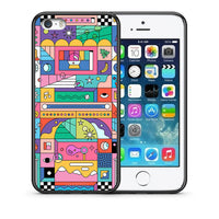 Thumbnail for Θήκη iPhone 5/5s/SE Bubbles Soap από τη Smartfits με σχέδιο στο πίσω μέρος και μαύρο περίβλημα | iPhone 5/5s/SE Bubbles Soap case with colorful back and black bezels