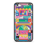 Thumbnail for iPhone 5/5s/SE Bubbles Soap θήκη από τη Smartfits με σχέδιο στο πίσω μέρος και μαύρο περίβλημα | Smartphone case with colorful back and black bezels by Smartfits