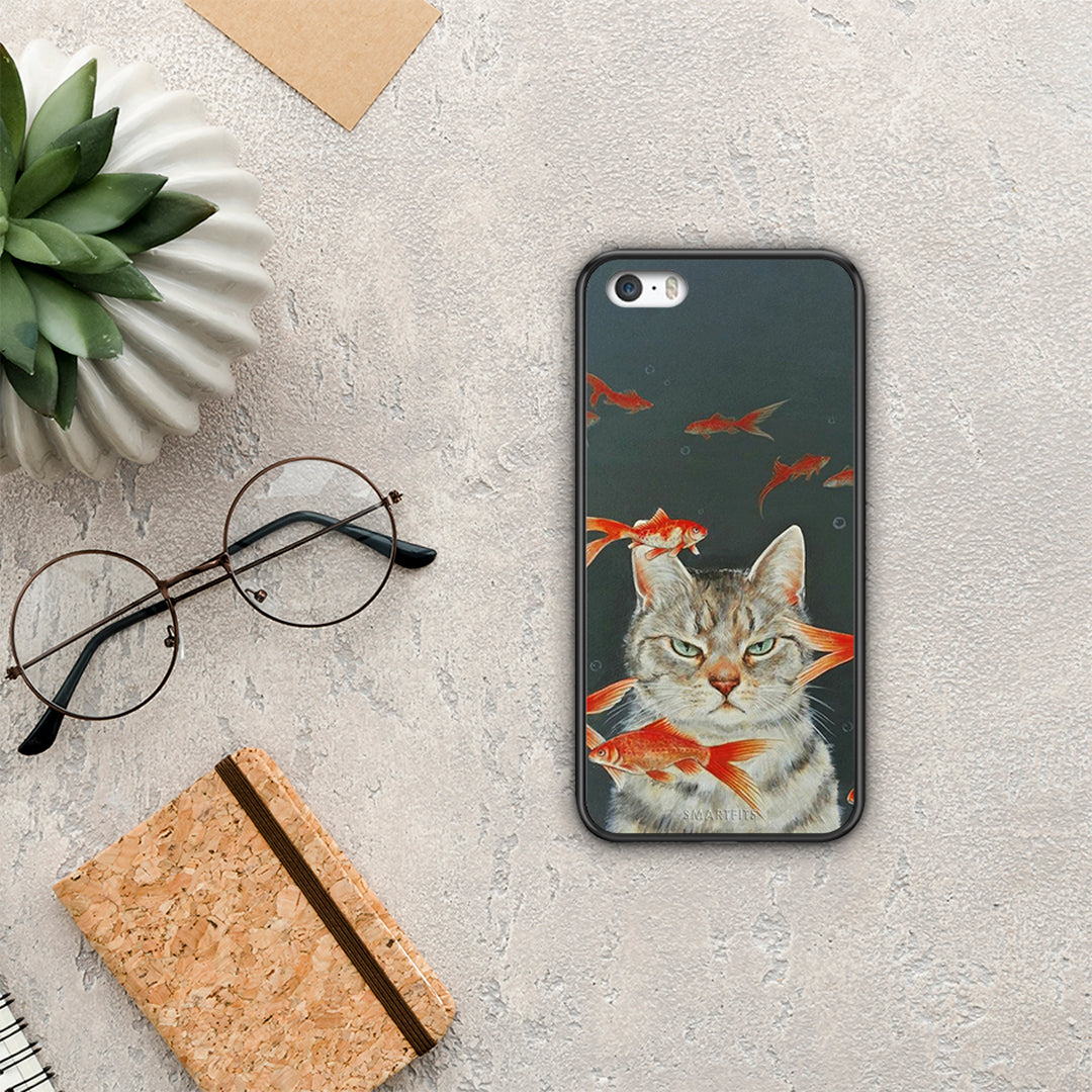 Cat Goldfish - iPhone 5 / 5s / SE case