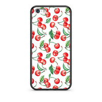 Thumbnail for iPhone 5/5s/SE Cherry Summer θήκη από τη Smartfits με σχέδιο στο πίσω μέρος και μαύρο περίβλημα | Smartphone case with colorful back and black bezels by Smartfits