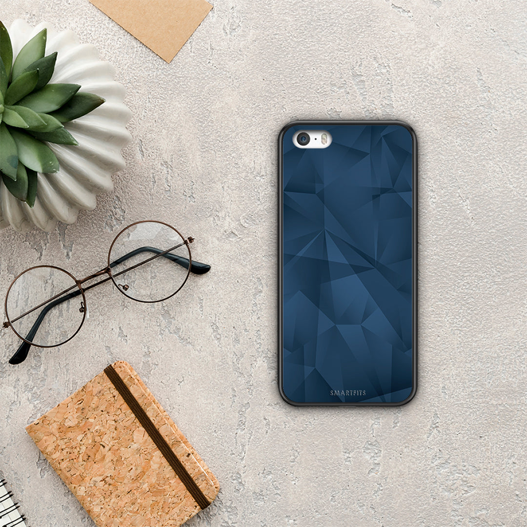 Geometric Blue Abstract - iPhone 5 / 5s / SE case