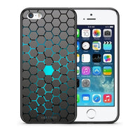 Thumbnail for Θήκη iPhone 5/5s/SE Hexagonal Geometric από τη Smartfits με σχέδιο στο πίσω μέρος και μαύρο περίβλημα | iPhone 5/5s/SE Hexagonal Geometric case with colorful back and black bezels