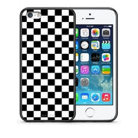 Thumbnail for Θήκη iPhone 5/5s/SE Squares Geometric από τη Smartfits με σχέδιο στο πίσω μέρος και μαύρο περίβλημα | iPhone 5/5s/SE Squares Geometric case with colorful back and black bezels
