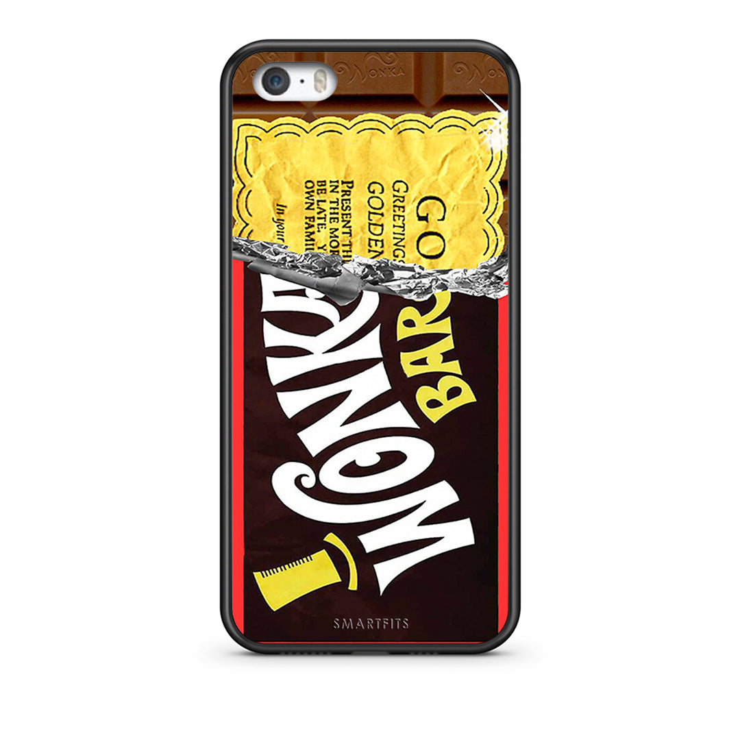 iPhone 5/5s/SE Golden Ticket θήκη από τη Smartfits με σχέδιο στο πίσω μέρος και μαύρο περίβλημα | Smartphone case with colorful back and black bezels by Smartfits
