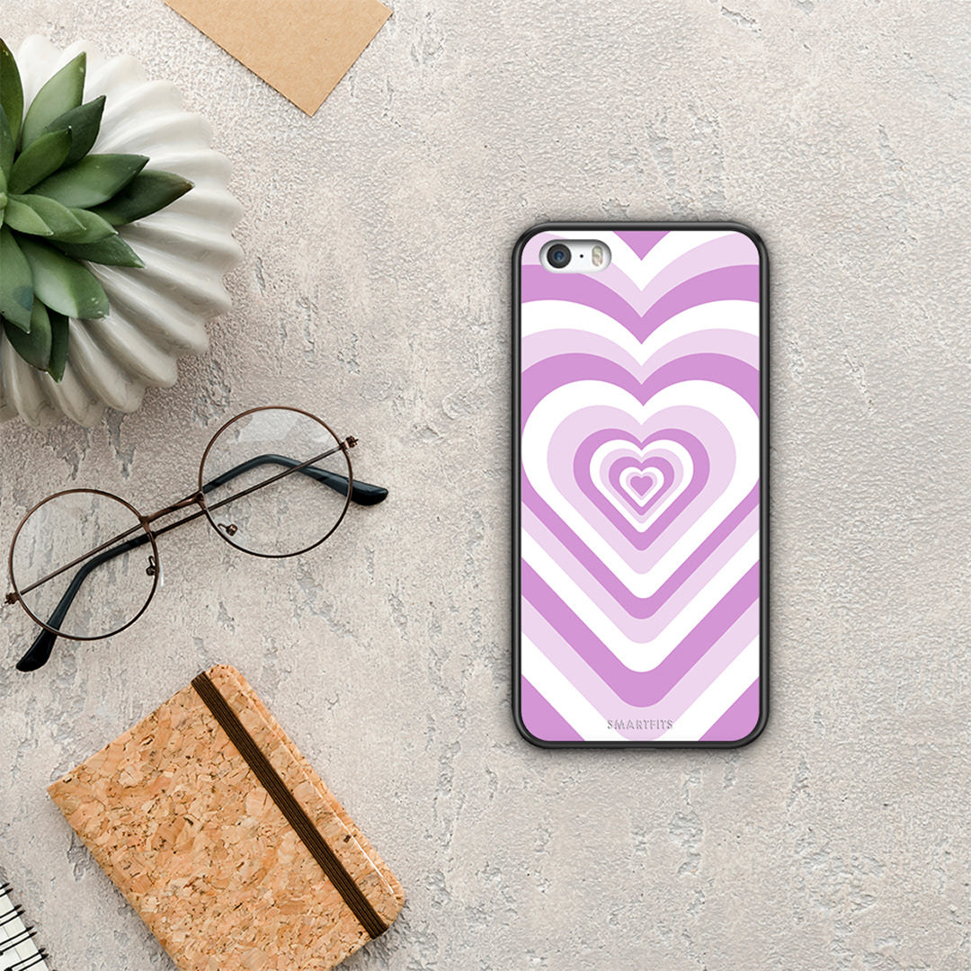 Lilac Hearts - iPhone 5 / 5s / SE case