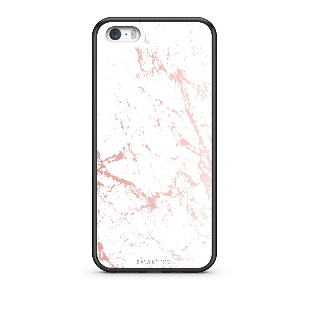 116 - iPhone 5/5s/SE Pink Splash Marble case, cover, bumper
