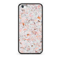 Thumbnail for iPhone 5/5s/SE Marble Terrazzo θήκη από τη Smartfits με σχέδιο στο πίσω μέρος και μαύρο περίβλημα | Smartphone case with colorful back and black bezels by Smartfits