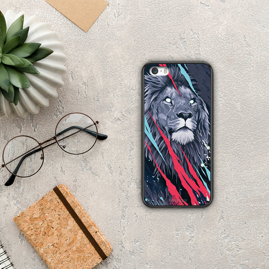 PopArt Lion Designer - iPhone 5 / 5s / SE case